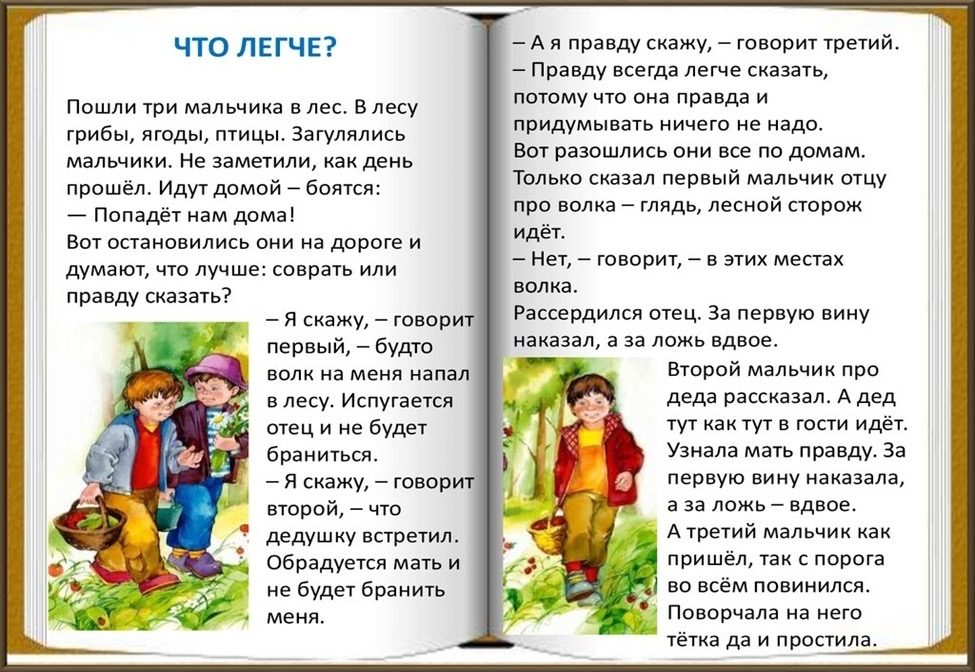 Воскресная школа: честность