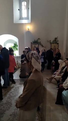 В праздник Святой Троицы на всенощном бдении впервые после пасхального