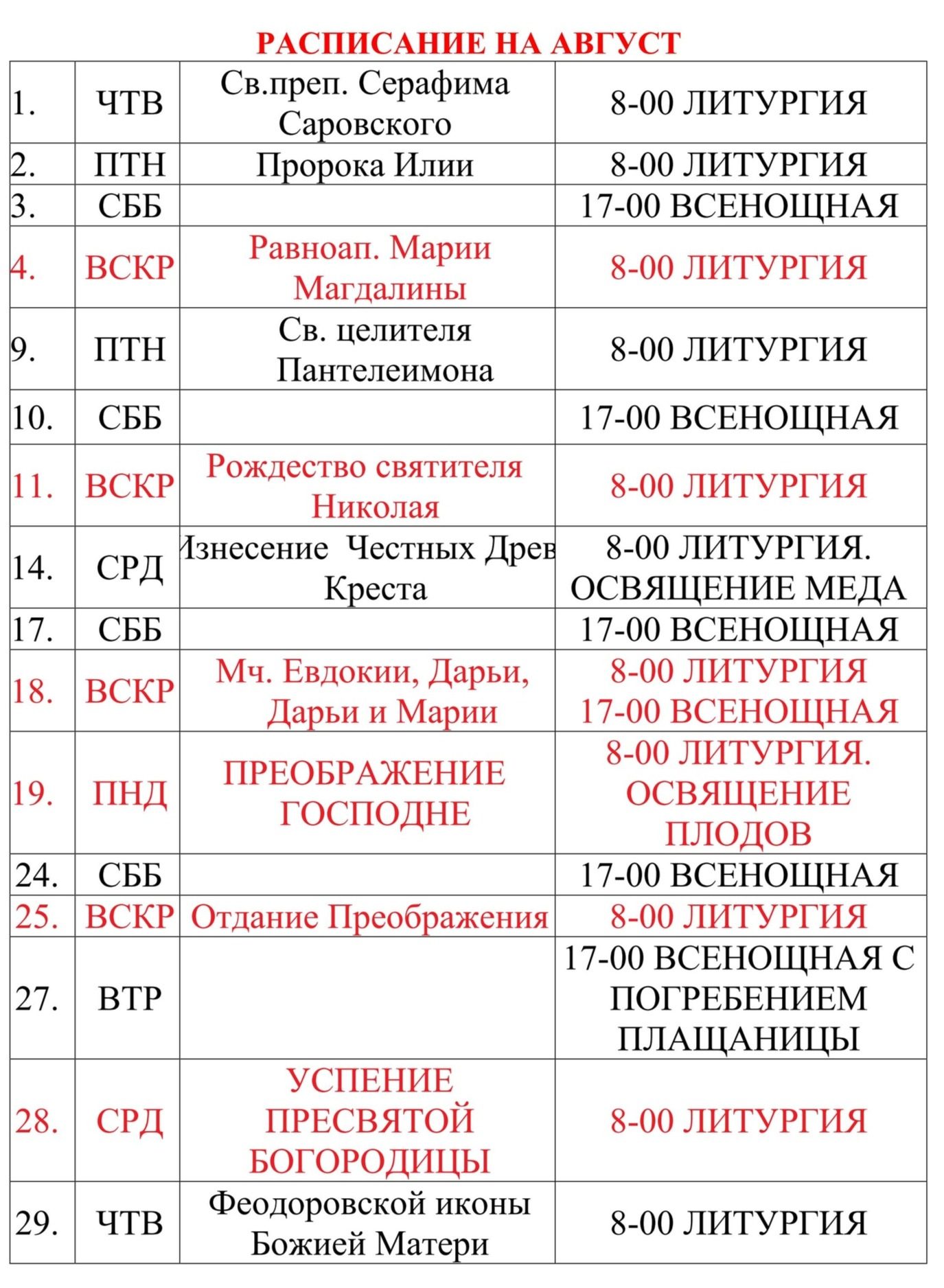 Из жизни прихода