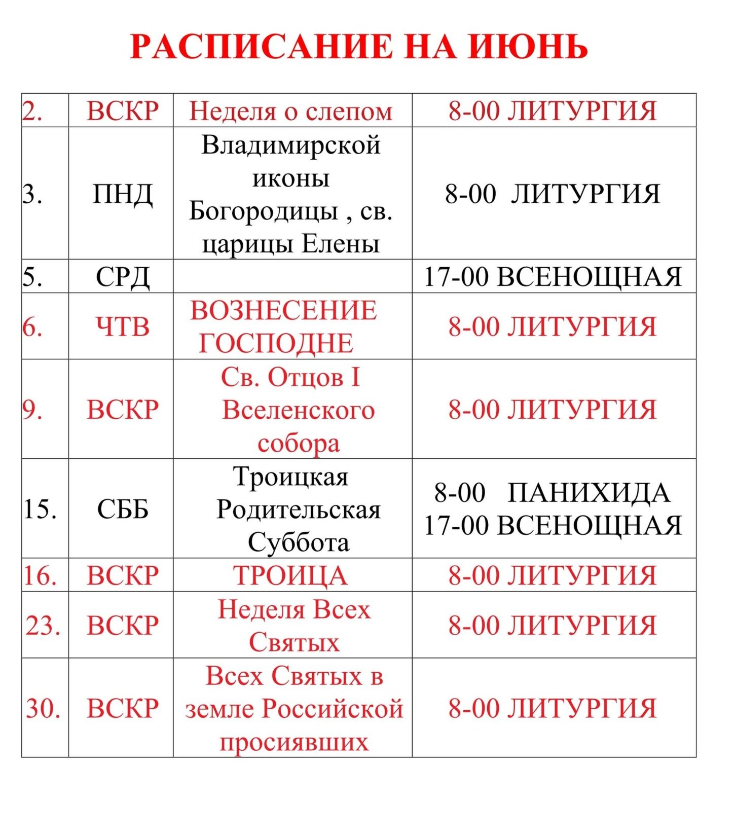 Из жизни прихода