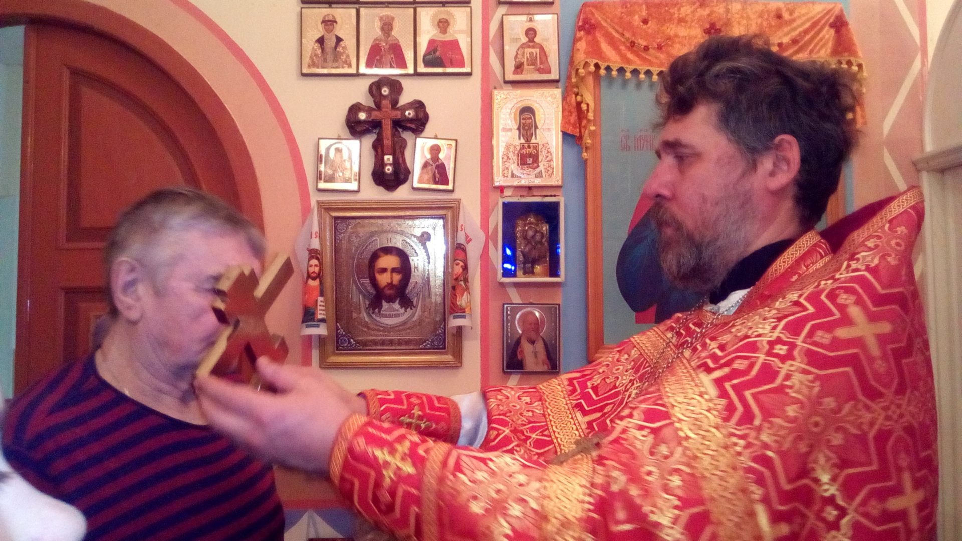 Божественная Литургия в храме мученика Трифона в день его памяти