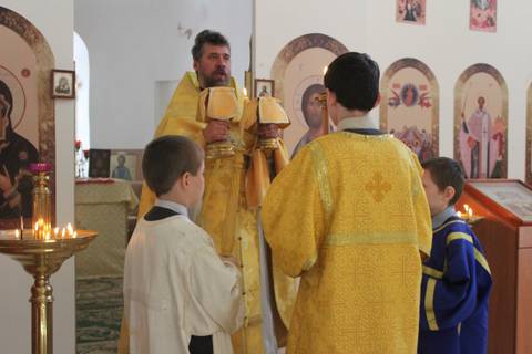 12 августа. Божественная Литургия. Служба святому Иоанну Воину.