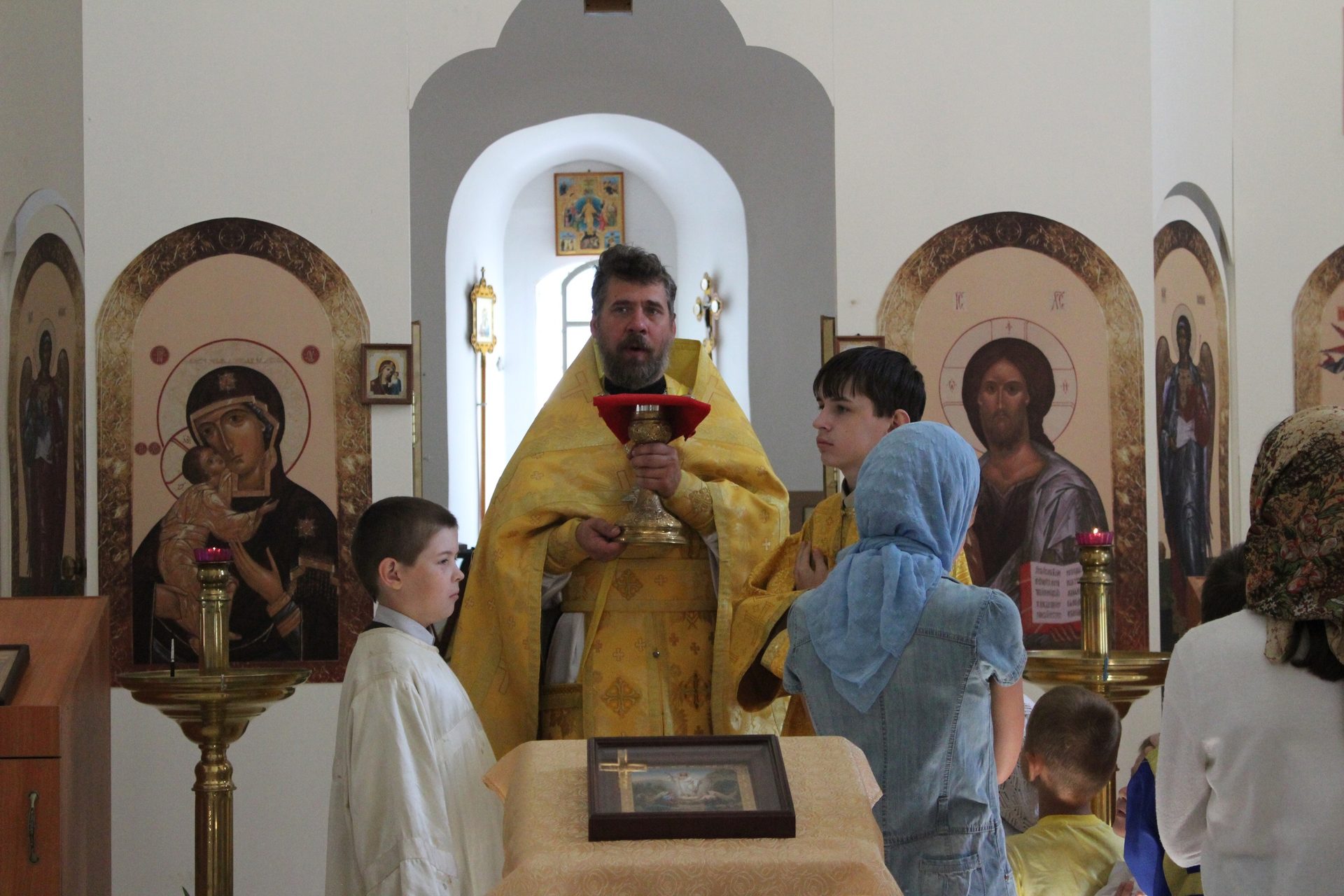 12 августа. Божественная Литургия. Служба святому Иоанну Воину.