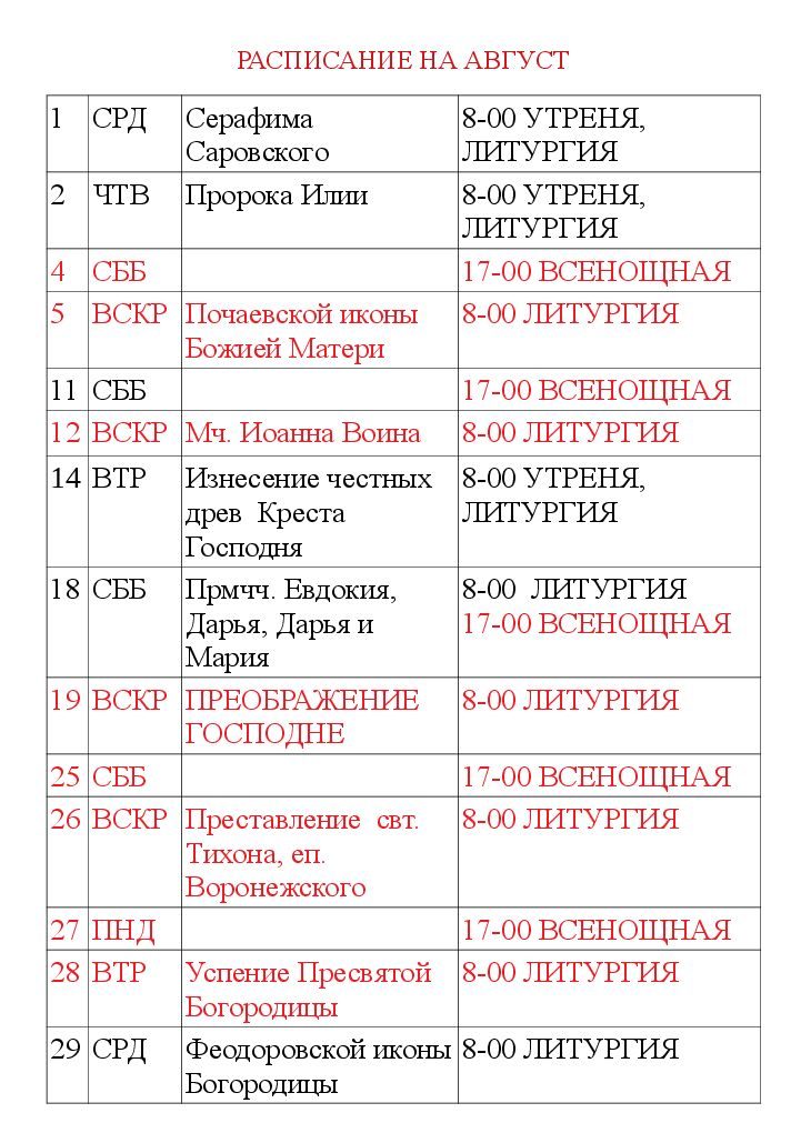 Из жизни прихода