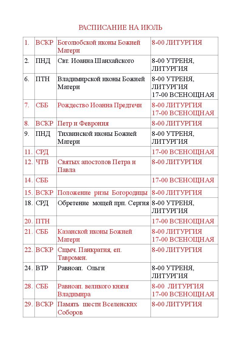 Из жизни прихода