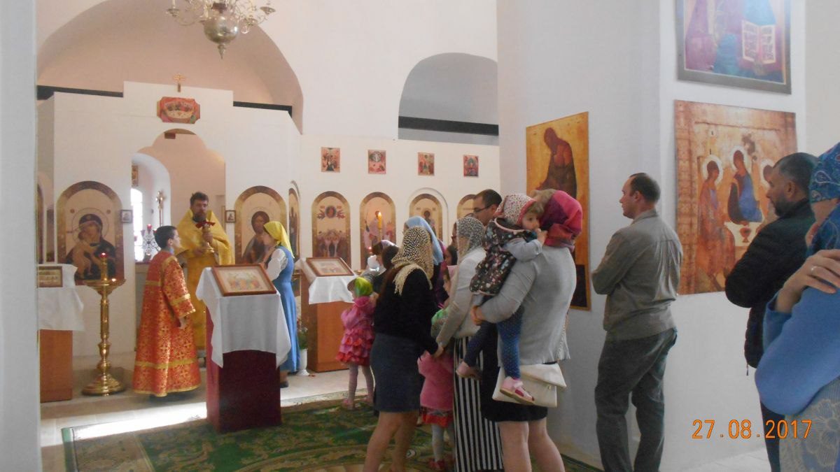 Литургия 27 августа и молебен об учащихся